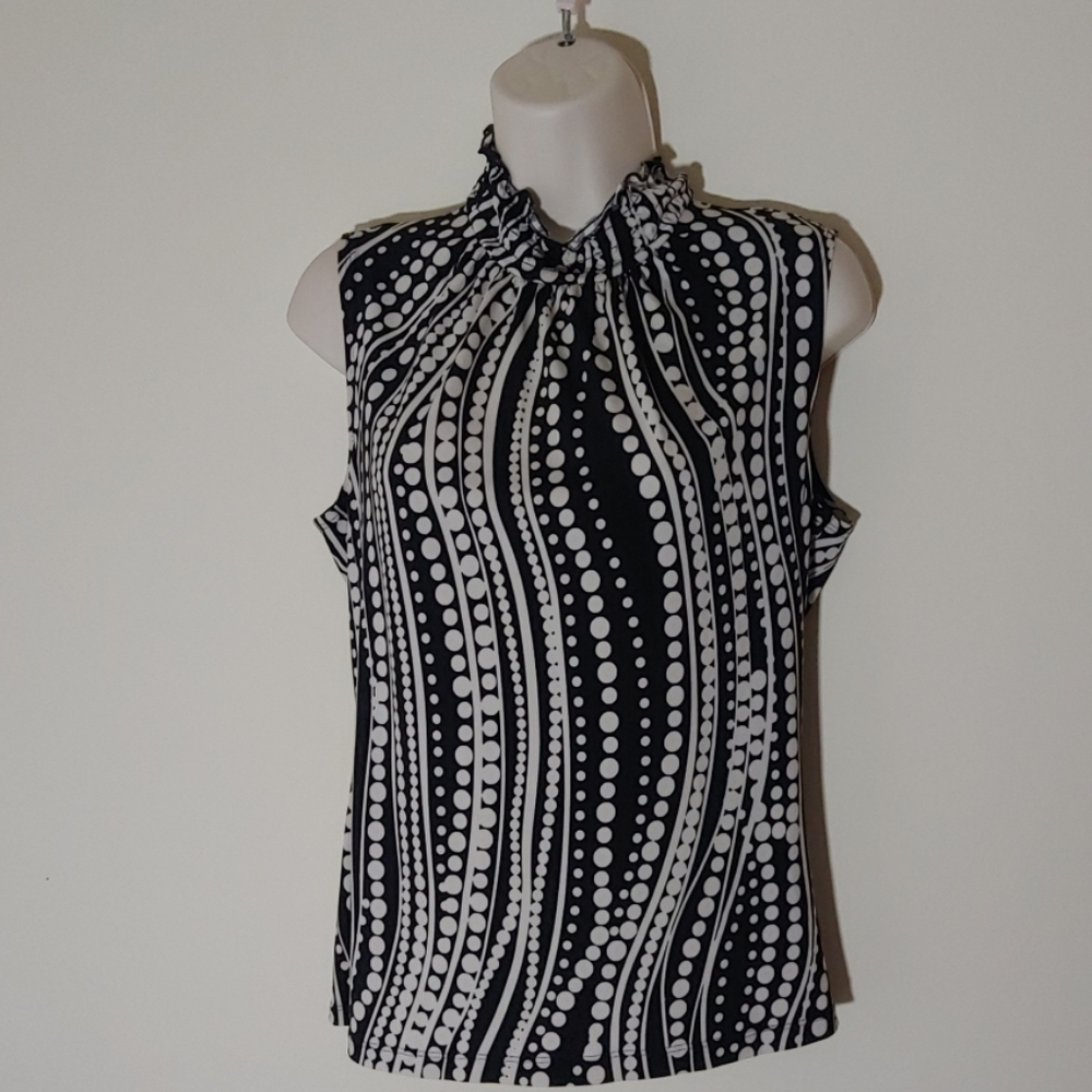 Serenade Sleeveless Print Blouse Size Medium